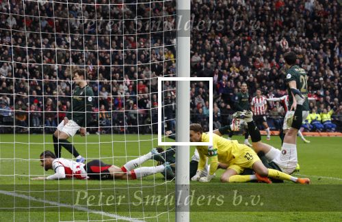 Eindhoven, 1 Februari 2026
Kompetitiewedstrijd PSV-Feyenoord, eindstand 3-0
Timon Wellenreuther en Armando Obispo scoort 1-0