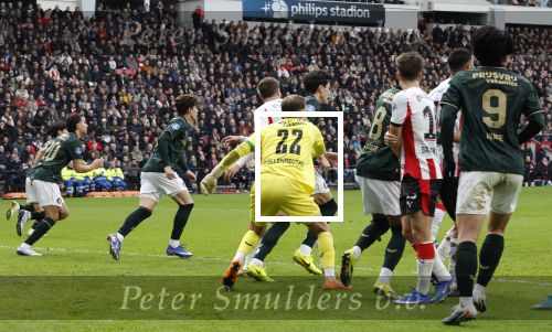 Eindhoven, 1 Februari 2026
Kompetitiewedstrijd PSV-Feyenoord, eindstand 3-0
Esmir Bajraktarevit Guus Til Ismel Saibari Armando Obispo Timon Wellenreuther Ayase Ueda