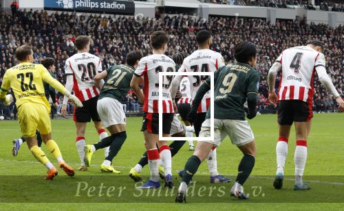 Eindhoven, 1 Februari 2026
Kompetitiewedstrijd PSV-Feyenoord, eindstand 3-0
Esmir Bajraktarevit Guus Til Ismel Saibari Armando Obispo Timon Wellenreuther Ayase Ueda