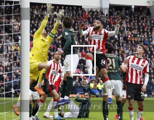 Eindhoven, 1 Februari 2026
Kompetitiewedstrijd PSV-Feyenoord, eindstand 3-0
Timon Wellenreuther en Ismael Saibari Anel Ahmedhodzic Jordan Bos