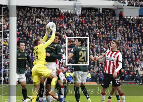 Eindhoven, 1 Februari 2026
Kompetitiewedstrijd PSV-Feyenoord, eindstand 3-0
Timon Wellenreuther en Ismael Saibari Anel Ahmedhodzic Jordan Bos