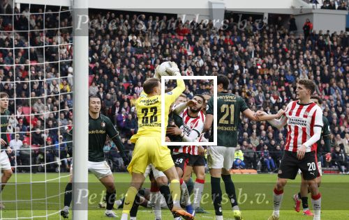 Eindhoven, 1 Februari 2026
Kompetitiewedstrijd PSV-Feyenoord, eindstand 3-0
Timon Wellenreuther en Ismael Saibari Anel Ahmedhodzic Jordan Bos