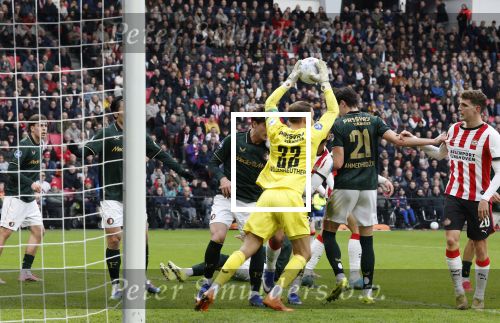 Eindhoven, 1 Februari 2026
Kompetitiewedstrijd PSV-Feyenoord, eindstand 3-0
Timon Wellenreuther en Ismael Saibari Anel Ahmedhodzic Jordan Bos