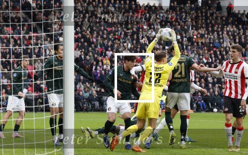 Eindhoven, 1 Februari 2026
Kompetitiewedstrijd PSV-Feyenoord, eindstand 3-0
Timon Wellenreuther en Ismael Saibari Anel Ahmedhodzic Jordan Bos