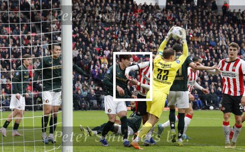 Eindhoven, 1 Februari 2026
Kompetitiewedstrijd PSV-Feyenoord, eindstand 3-0
Timon Wellenreuther en Ismael Saibari Anel Ahmedhodzic Jordan Bos
