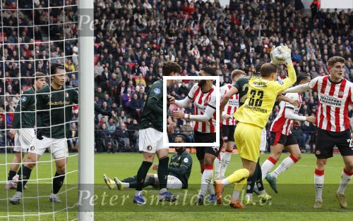 Eindhoven, 1 Februari 2026
Kompetitiewedstrijd PSV-Feyenoord, eindstand 3-0
Timon Wellenreuther en Ismael Saibari Anel Ahmedhodzic Jordan Bos