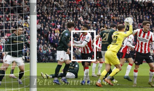 Eindhoven, 1 Februari 2026
Kompetitiewedstrijd PSV-Feyenoord, eindstand 3-0
Timon Wellenreuther en Ismael Saibari Anel Ahmedhodzic Jordan Bos
