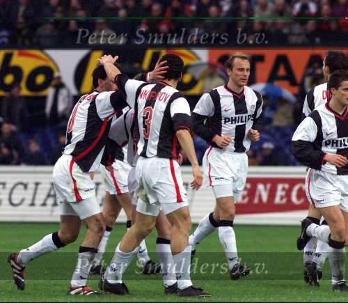 21 Februari 1999
Blijdschap bij PSV bij Nikiforov, Luc Nilis en Dmitri Khokhlov