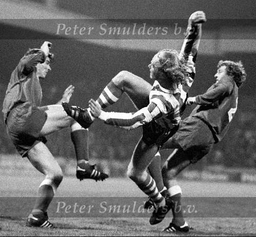 Ruud Geels in duel met Wim Jansen
1980
