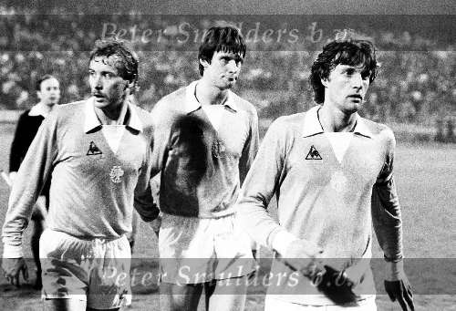 Ruud Krol en Dick Schoenaker spelend voor AJAX 1979