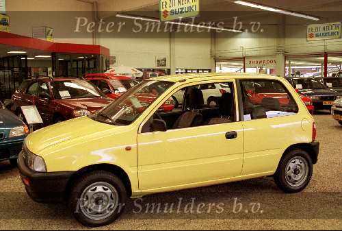 Eindhoven, 11 februari 1999
De Suzuki Alto type 1000 GA , de auto waarmee Ron Brandsteder reklame maakt voor de STER.