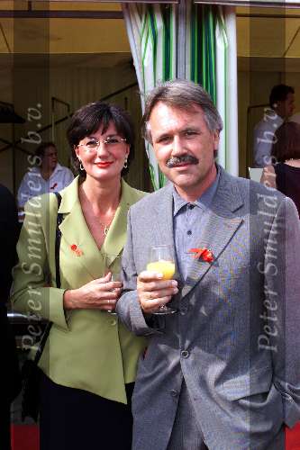 Amsterdam 04-07-1999
Amsterdam-diner t.b.v het aids-fonds.
Dirk kuin met vrouw
