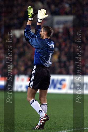 Eindhoven, 3 februari 2000
PSV-Feyenoord, eindstand 0-1
Dudek blij na de 0-1