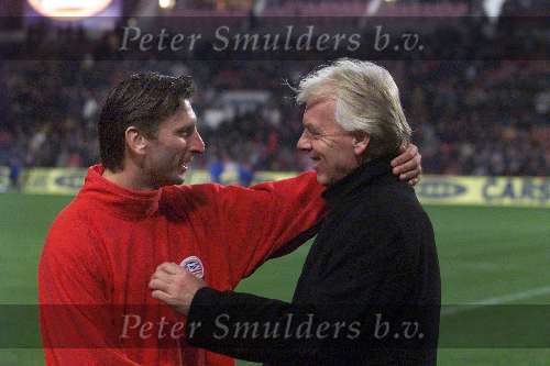 Eindhoven, 3 februari 2000
PSV-Feyenoord, eindstand 0-1
Leo Beenhakker met Luc Nilis