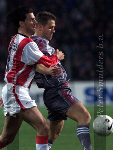 Eindhoven, 3 februari 2000
PSV-Feyenoord, eindstand
Ruud v Nistelrooy contra Patrick Paauwe