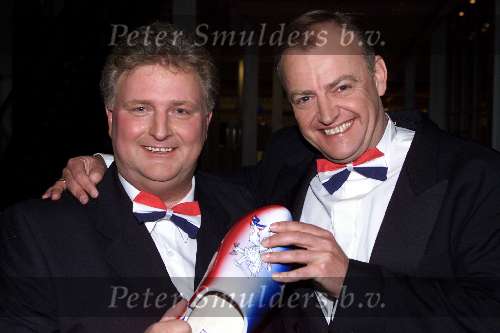 Amsterdam 21 februari 2000
Uitreiking van de Gouden Harpen in de Rai te Amsterdam.
Emile Hartkamp en Riny Schreijenberg