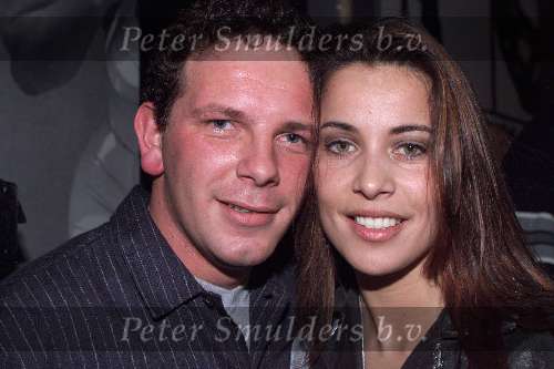 Bussum 3 februari 2000
Afscheidsfeest Roos van discotheek STARS
Sandy Kandau met ex-vriend Robert Leroy