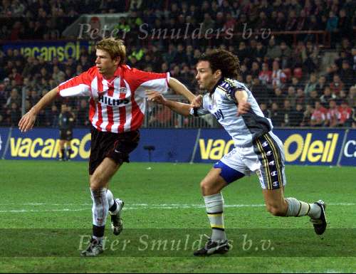 Eindhoven, 15 februari 2001
UEFA Cup  PSV-Parma, eindstand 2-1
Kezman en Antonio Benaarivo