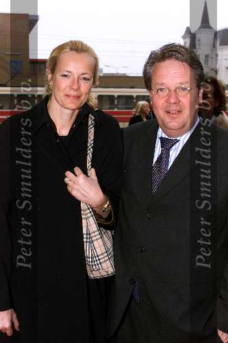 Scheveningen, 21 februari 2001
Surpriseparty Joop v d Ende in het circustheater
Marijke Schaaphok met man Guido Maas