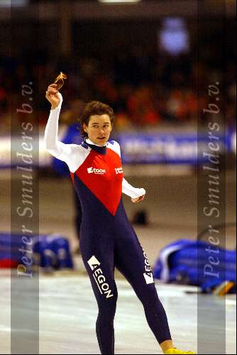 Heerenveen 22 december 2001
Skate  off wedstrijden voor Olympische spelen.
Andrea Nuyt