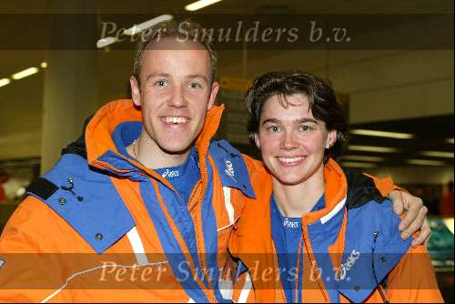 Schiphol 26 februari 2002
Terugkomst sporters van de Olympische winterspelen in Salt Lake city.
Andrea Nuyt