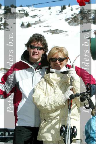 Zurs 17 februari 2002
Rene Froger en Anita Meijer
Wintersport Sneeuw Bergen