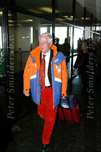 Schiphol 26 februari 2002
Terugkomst sporters van de Olympische winterspelen in Salt Lake city.
Dhr. Blankert