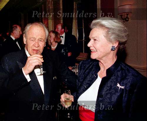Freddy Heineken met zijn vrouw