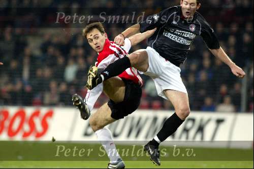 Eindhoven 30 januari 2002
PSV-Feyenoord voor de KNVB Beker
Gakhokidze en Brett Emerton