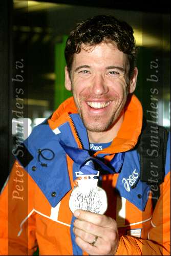 Schiphol 26 februari 2002
Terugkomst sporters van de Olympische winterspelen in Salt Lake city.
Gianni Romme