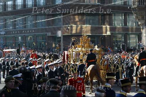 Amsterdam 2 februari 2002
Prins Willem Alexander en Maxima trouwen
gouden koets