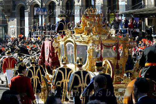 Amsterdam 2 februari 2002
Prins Willem Alexander en Maxima trouwen
Gouden Koets