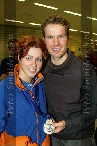 Schiphol 26 februari 2002
Terugkomst sporters van de Olympische winterspelen in Salt Lake city.
Gretha Smit
