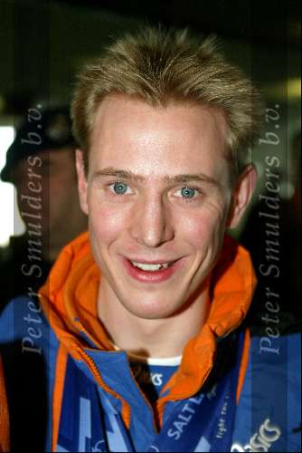 Den Haag 27 februari 2002
Huldiging Olympische sporters bij de koningin.
Jochem Uytdehaage