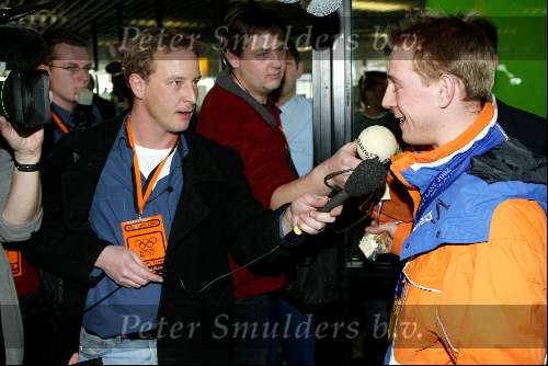 Schiphol 26 februari 2002
Terugkomst sporters van de Olympische winterspelen in Salt Lake city.
Jochem Uytdehaage