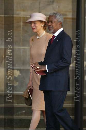 Amsterdam 2 februari 2002
Trouwen Prins Willem Alexander met Maxima
kofi anan met vrouw