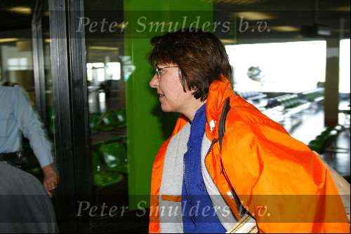 Schiphol 26 februari 2002
Terugkomst sporters van de Olympische winterspelen in Salt Lake city.
Margo Vliegenthart