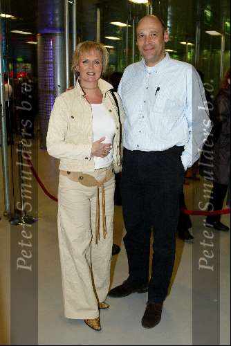 Amsterdam 27 februari 2002
Uitreiking Edison music awards in de heineken Music Hall.
Marleen Houter met man