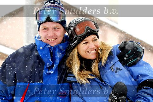 Sankt Moritz 6 februari 2002
Prins Willem Alexander en Prinses Maxima op huwelijksreis.