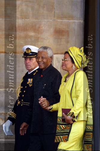 Amsterdam 2 februari 2002
Trouwen Prins Willem Alexander met Maxima
Nelson Mandela met vrouw