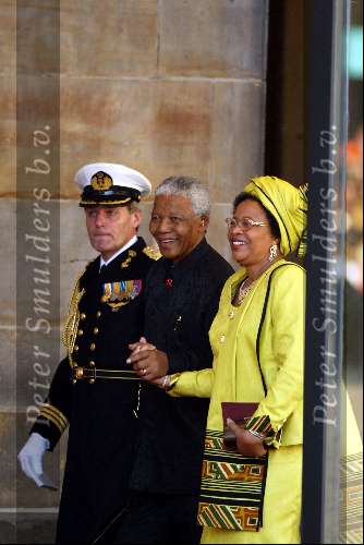 Amsterdam 2 februari 2002
Trouwen Prins Willem Alexander met Maxima
Nelson Mandela met vrouw