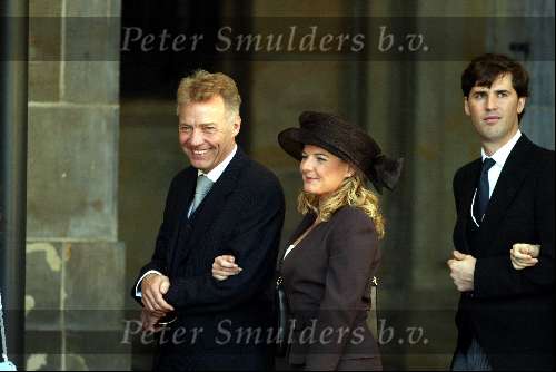 Amsterdam 2 februari 2002
Trouwen Prins Willem Alexander met Maxima
Paul Witteman met vriendin