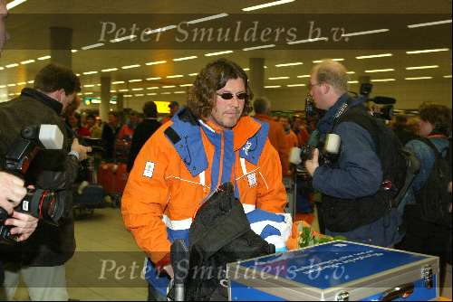 Schiphol 26 februari 2002
Terugkomst sporters van de Olympische winterspelen in Salt Lake city.
Peter Mueller