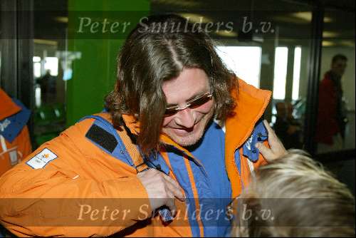 Schiphol 26 februari 2002
Terugkomst sporters van de Olympische winterspelen in Salt Lake city.
Peter Mueller
