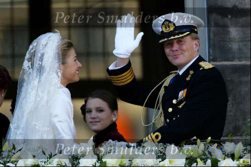 Amsterdam 2 februari 2002
Trouwen Prins Willem Alexander met Prinses Maxima