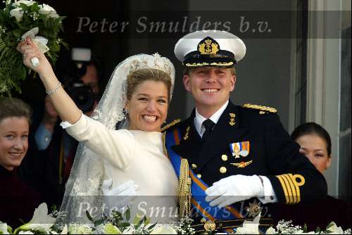 Amsterdam 2 februari 2002
Trouwen Prins Willem Alexander met Prinses Maxima