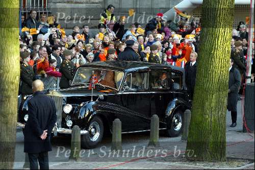 Amsterdam 2 februari 2002
Trouwen Prins Willem Alexander met Prinses Maxima
Rolls Royce