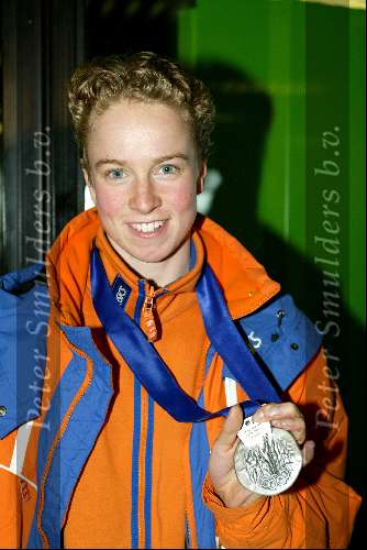 Schiphol 26 februari 2002
Terugkomst sporters van de Olympische winterspelen in Salt Lake city.
Renate Groenewold