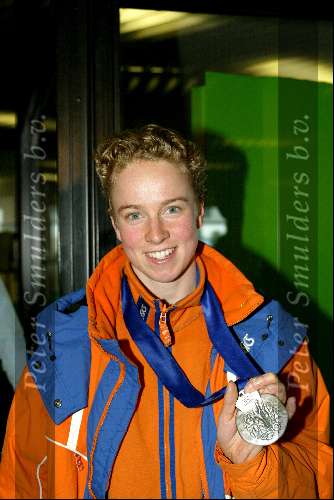Schiphol 26 februari 2002
Terugkomst sporters van de Olympische winterspelen in Salt Lake city.
Renate Groenewold