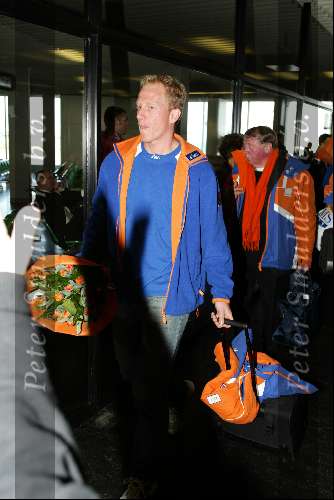 Schiphol 26 februari 2002
Terugkomst sporters van de Olympische winterspelen in Salt Lake city.
Rintje Ritsma